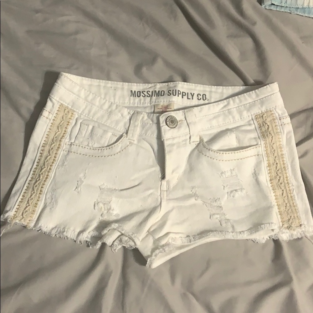 Women’s White Jean Shorts